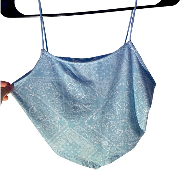 Light blue bandanna tank top - Picture 1 of 1